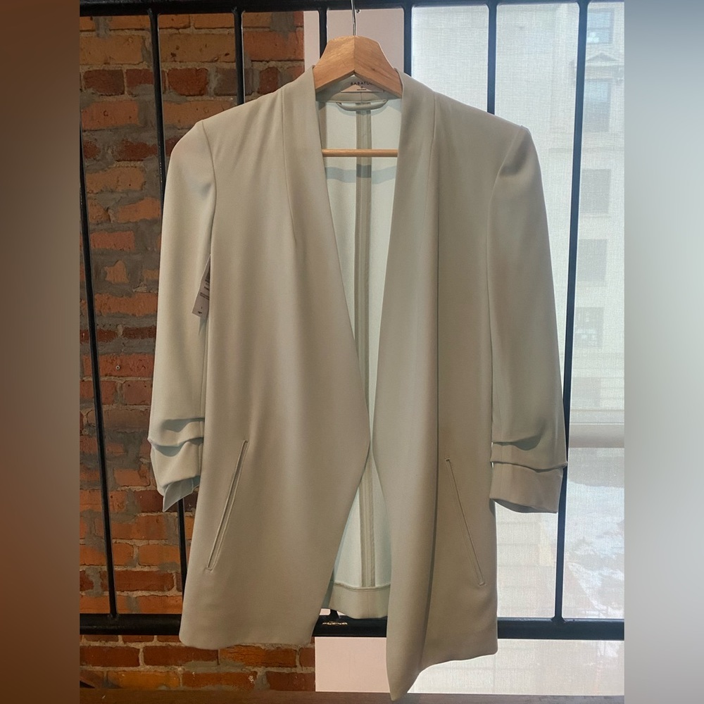Aritzia Babaton mint green blazer